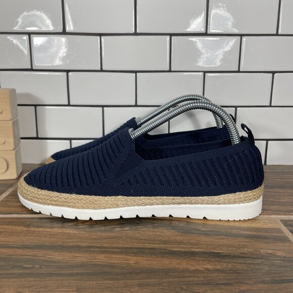 Skechers BOBS Flexpadrille 3.0 Pastel Sky Womens Size 8.5 Shoes Navy Slip On - Picture 1 of 13